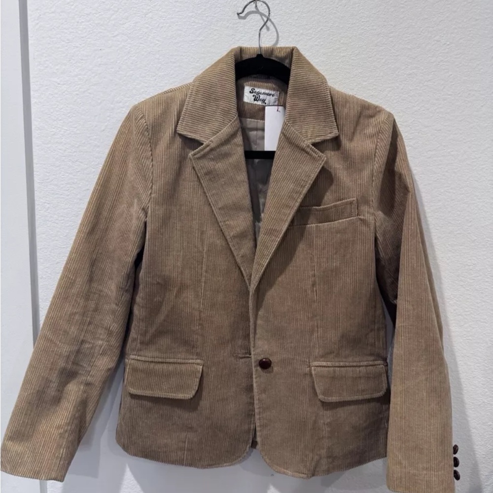 Vintage Sagamore Way Camel Tan Corduroy Blazer 11/12 S/M